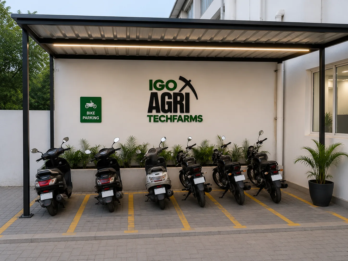Parking at IGO Group Chennai head office